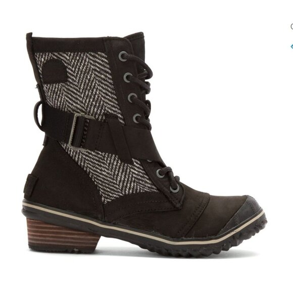 NWOB Sorel Womens Herringbone Slimboot Lace Boot Women's 10, No box - Picture 17 of 17